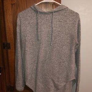 Gray fuzzy sweatshirt